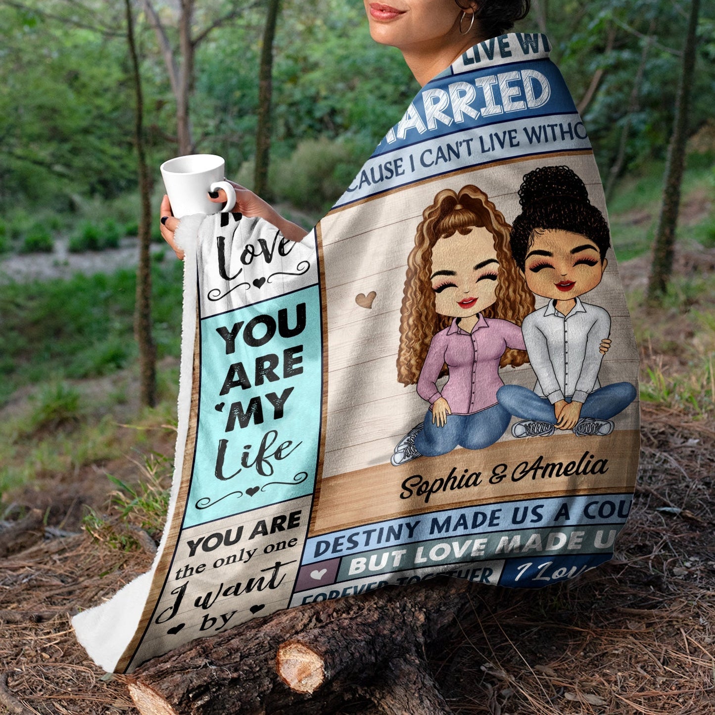 Personalized Couple Blanket: Your Love Story, Woven in Warmth
