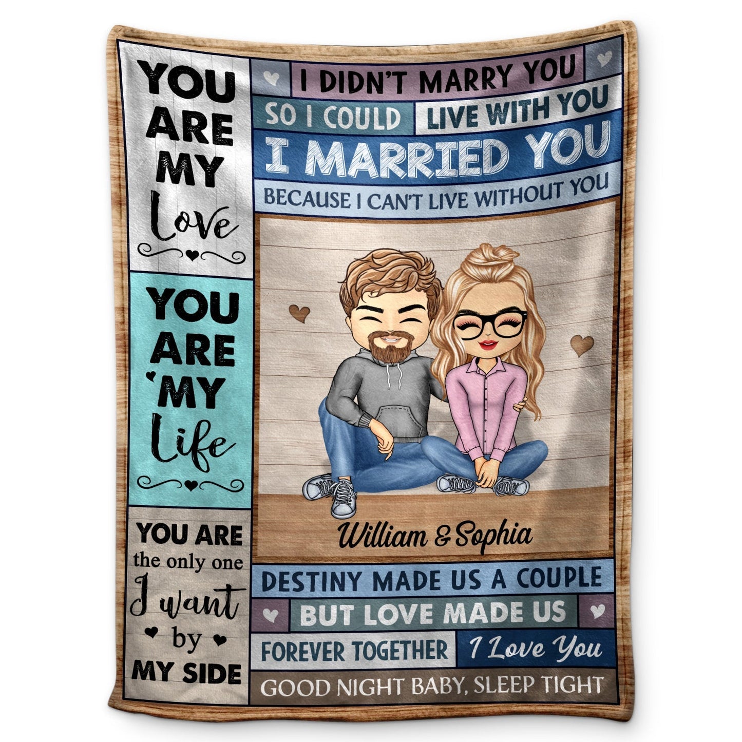 Personalized Couple Blanket: Your Love Story, Woven in Warmth