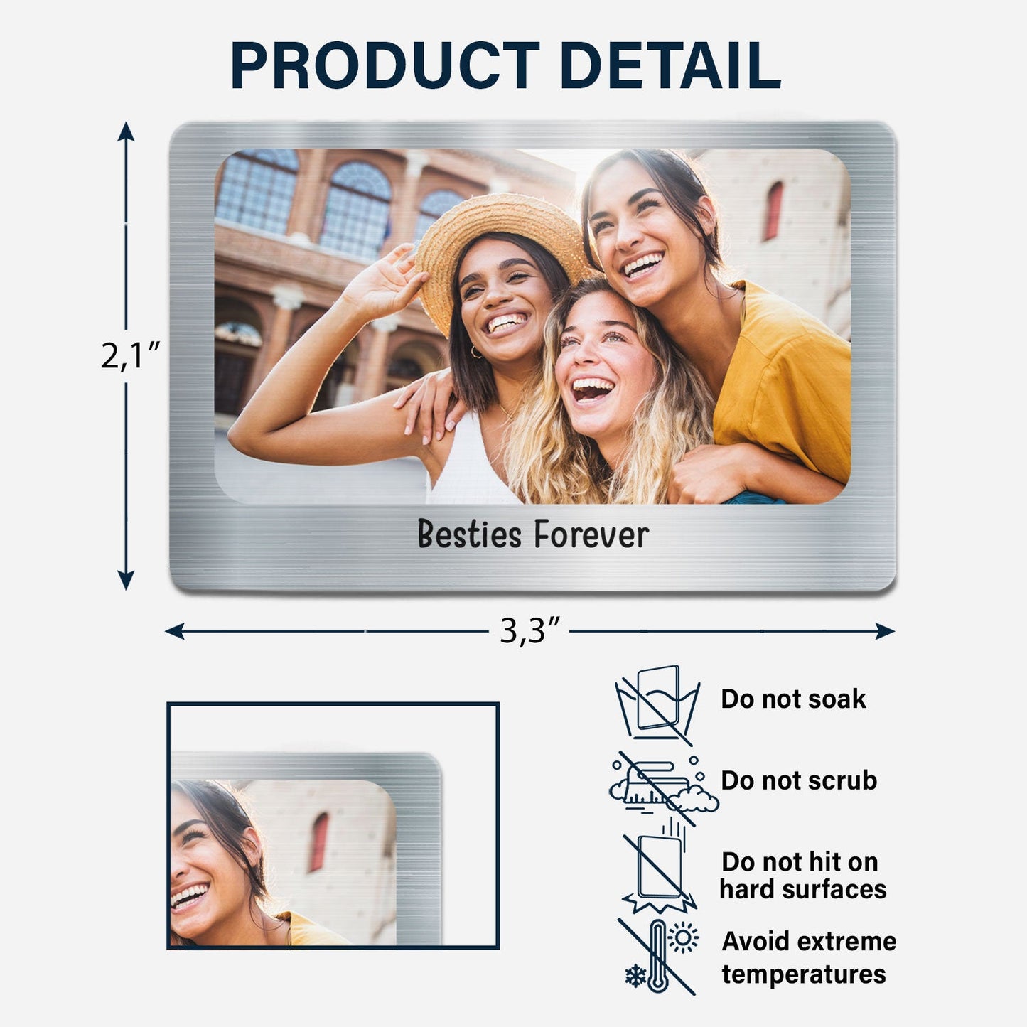 Heartfelt Personalized Photo Wallet Card for Couples - Anniversary Keepsake