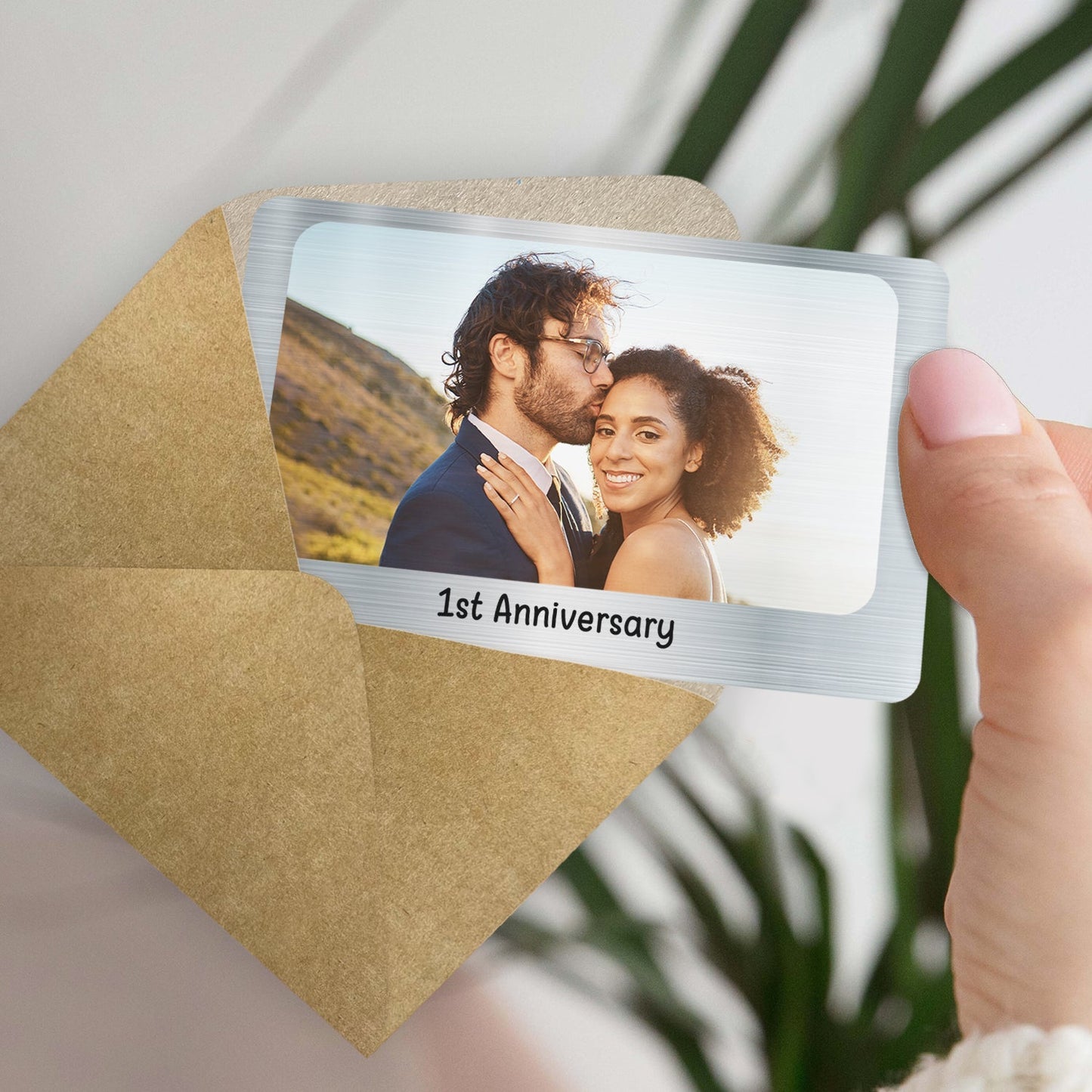Heartfelt Personalized Photo Wallet Card for Couples - Anniversary Keepsake