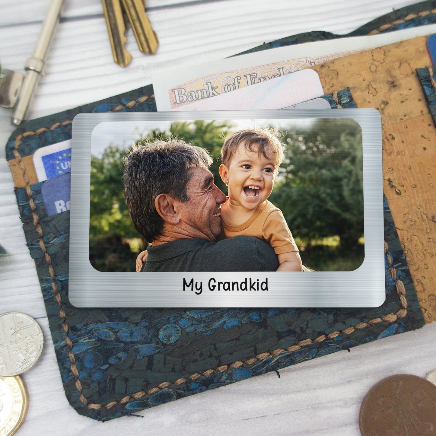 Heartfelt Personalized Photo Wallet Card for Couples - Anniversary Keepsake
