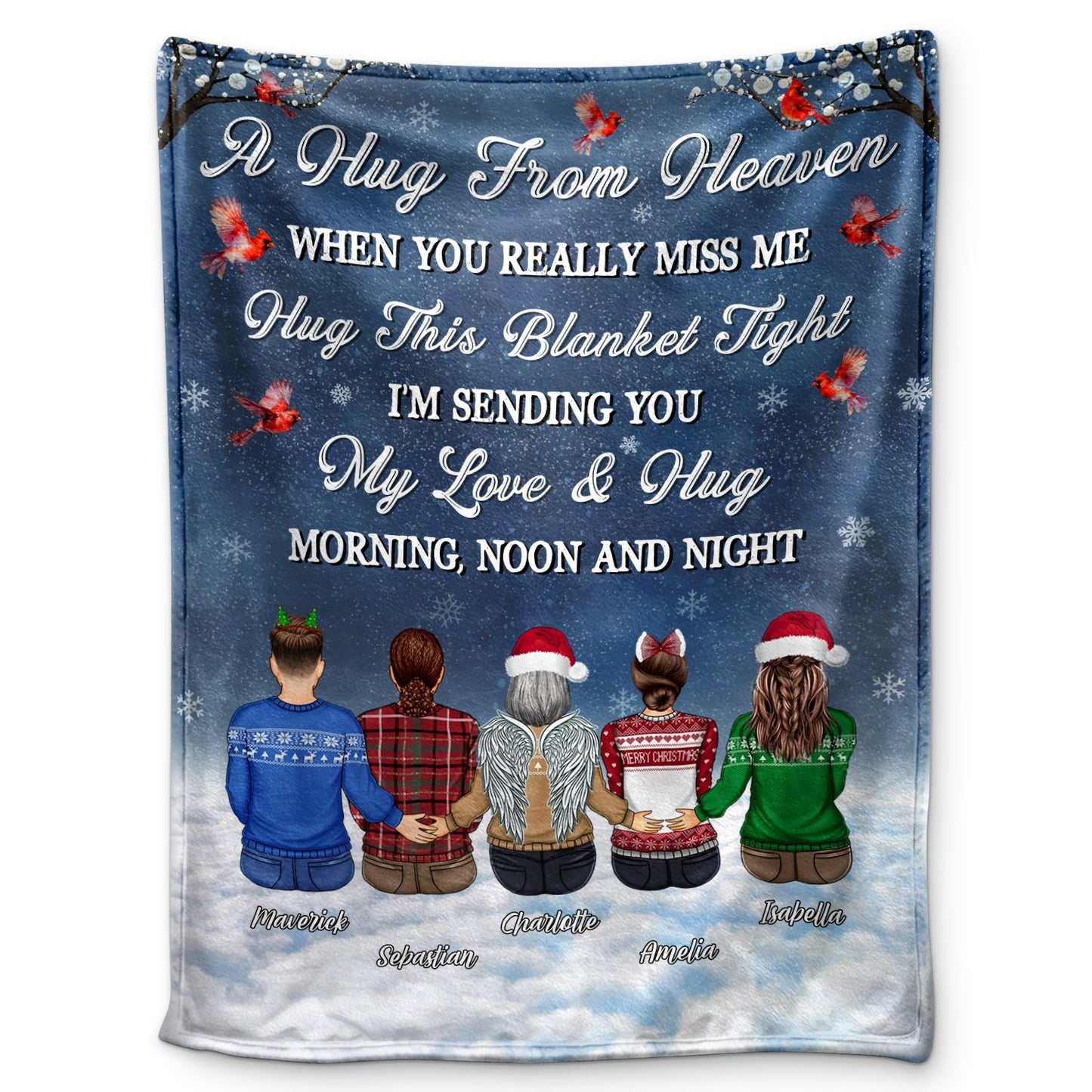 When You Miss Me, Hug This Comfort - Personalized Memorial Blanket