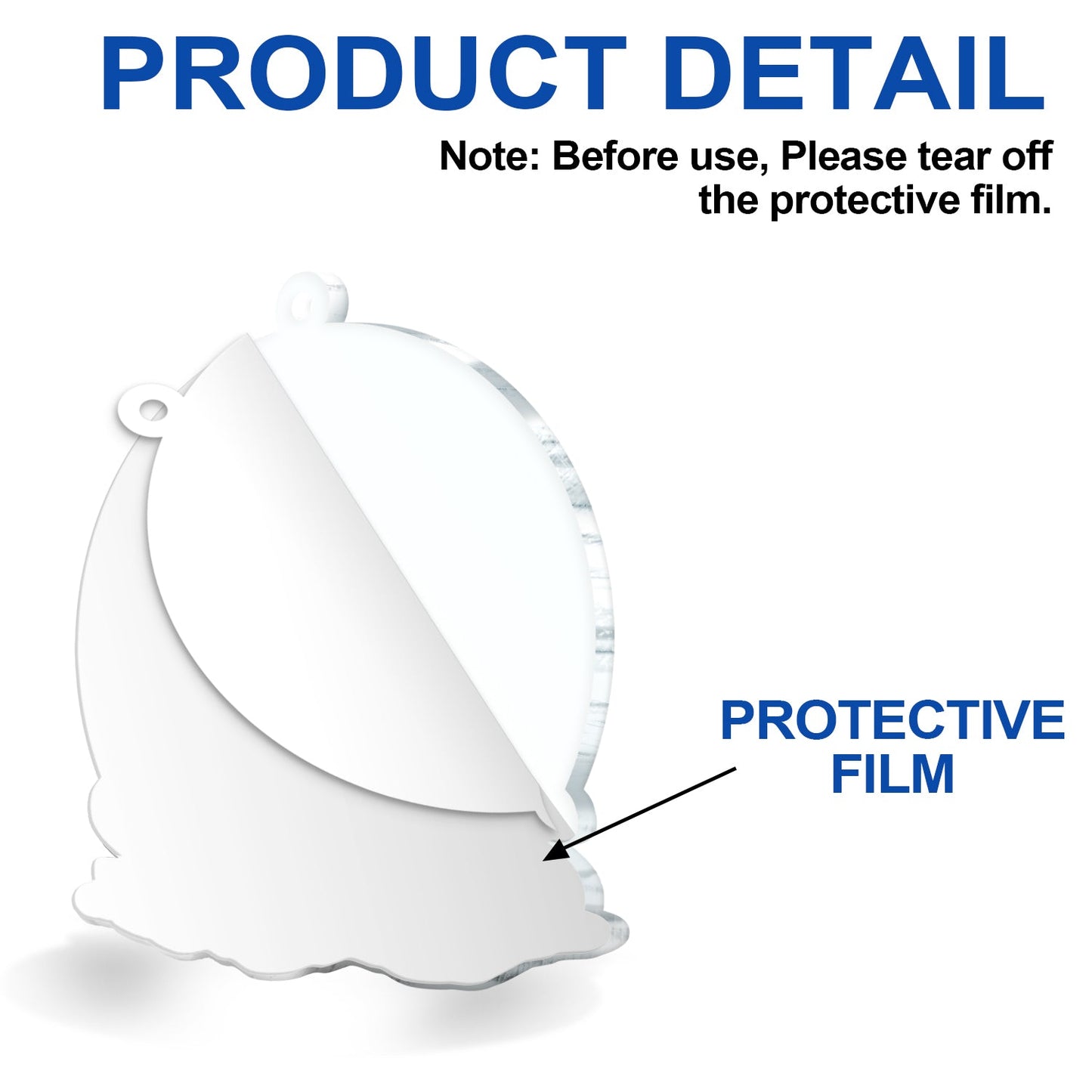 Personalized 'Besties Forever' Acrylic Christmas Ornament for Friends