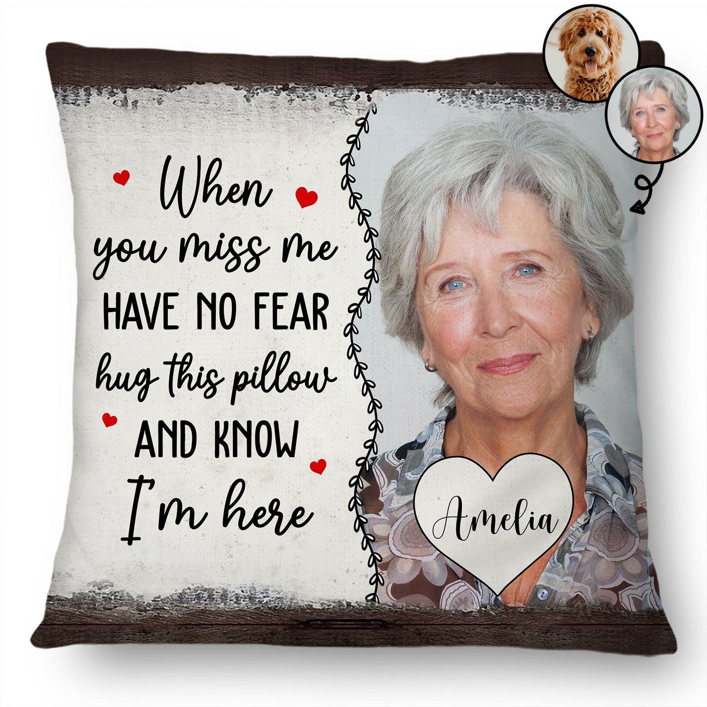 The “Forever Hug” - Personalized Memorial Photo Pillow