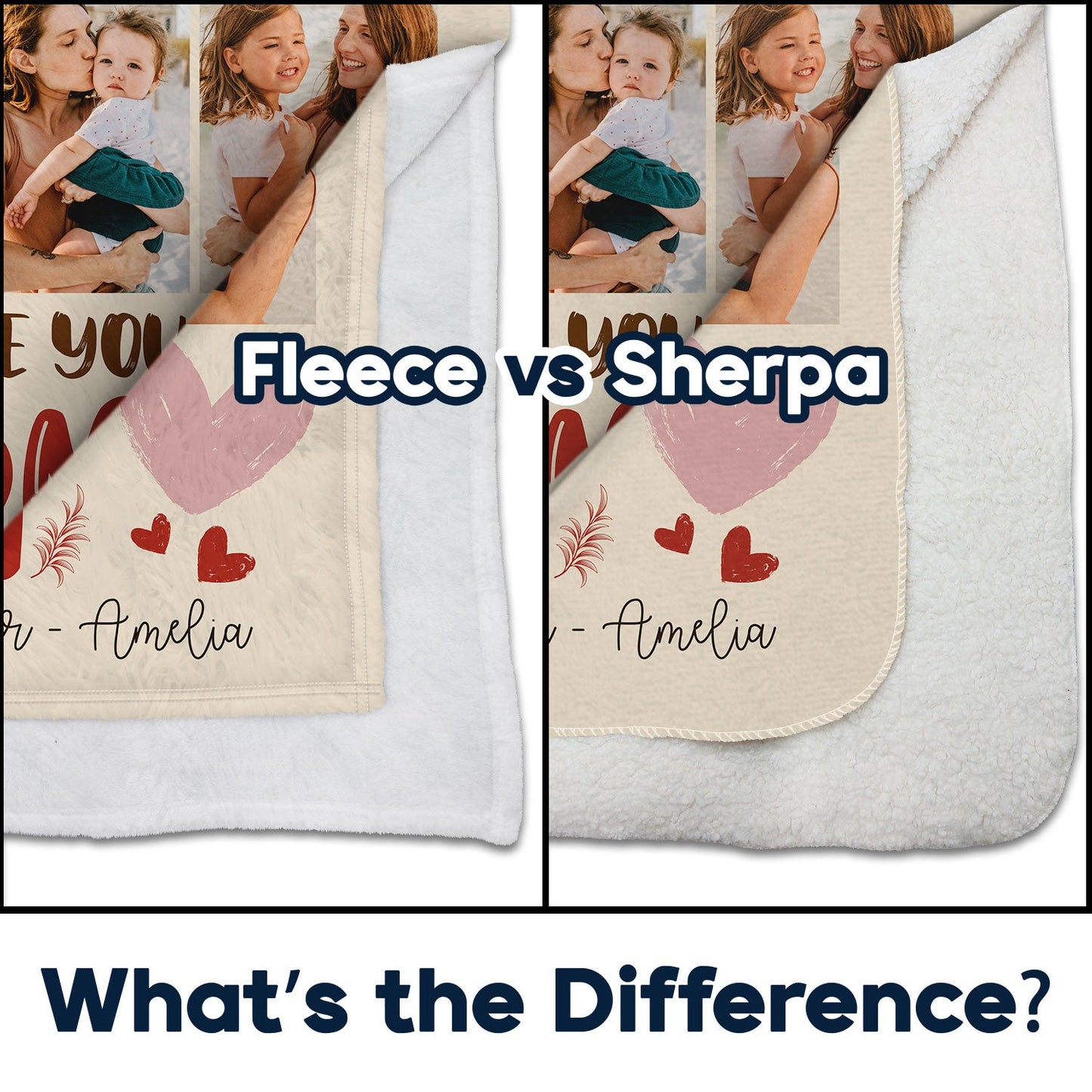 Heartfelt 'Mom Our Superhero' Custom Photo Blanket - Personalized Gift for Mom.