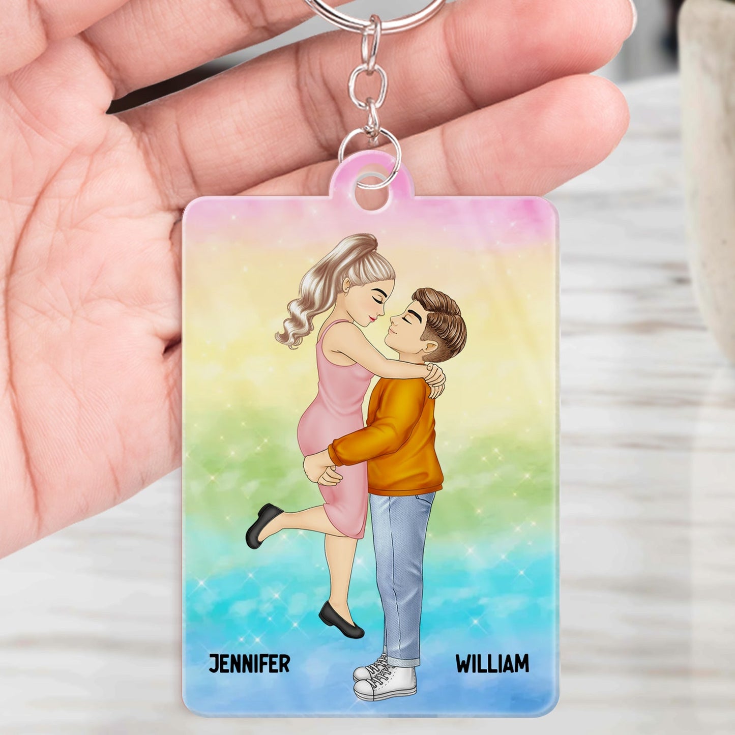 Personalized 'I'm Yours No Refund' Couple Keychain - Romantic Keepsake Gift