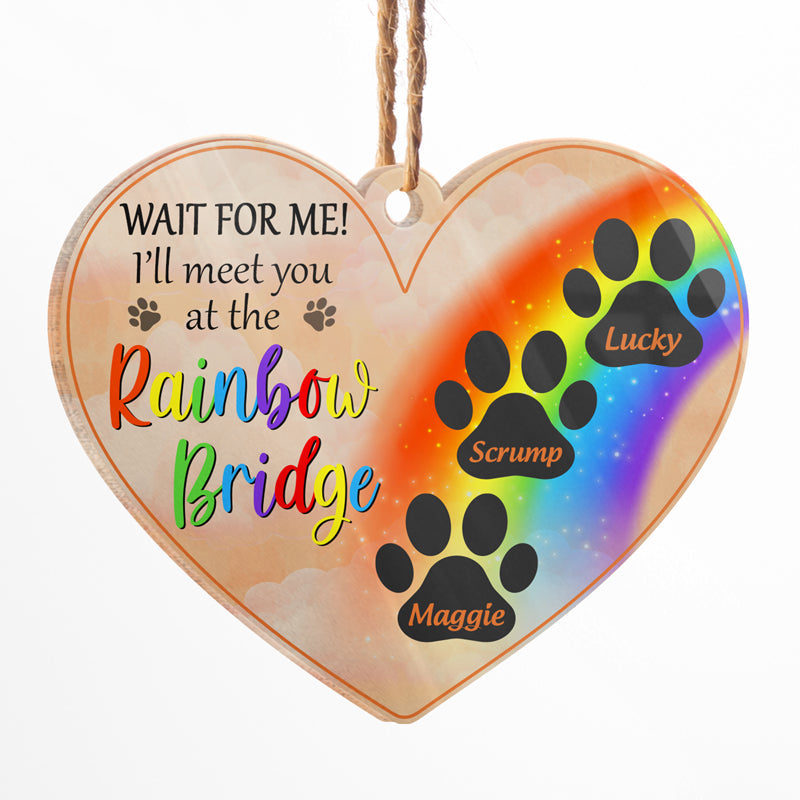 Heartfelt Personalized Pet Memorial For Loved One Keepsake Ornament: Rainbow Bridge