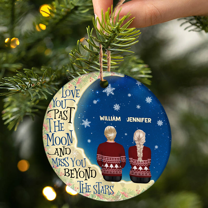 Personalized Memorial For Loved One Ornament for Couples – Miss You Beyond The Stars Gift