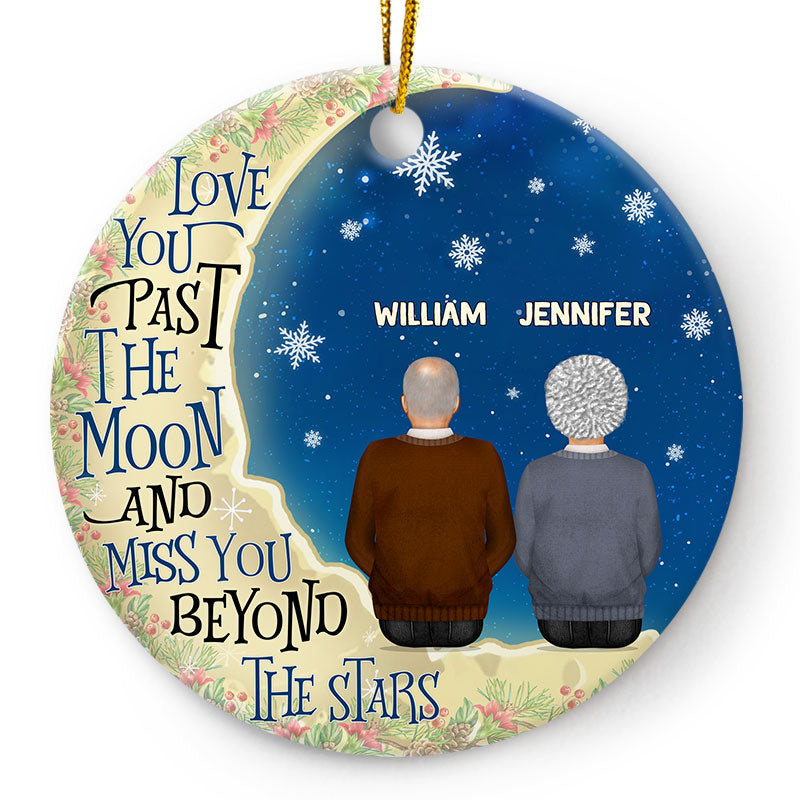 Personalized Memorial For Loved One Ornament for Couples – Miss You Beyond The Stars Gift
