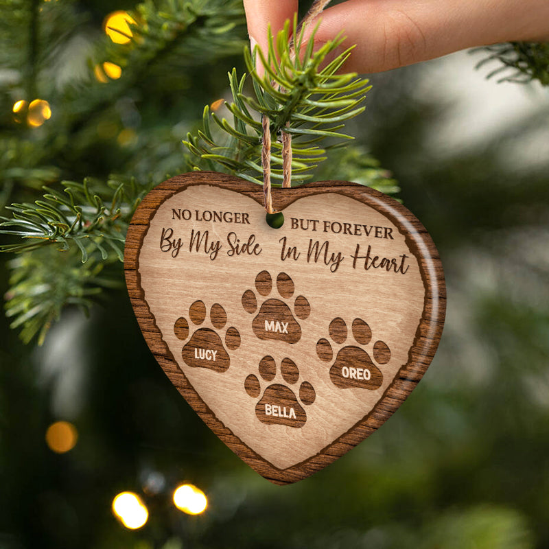 Personalized Pet Memorial For Loved One Ornament: No Longer By My Side, Forever In My Heart