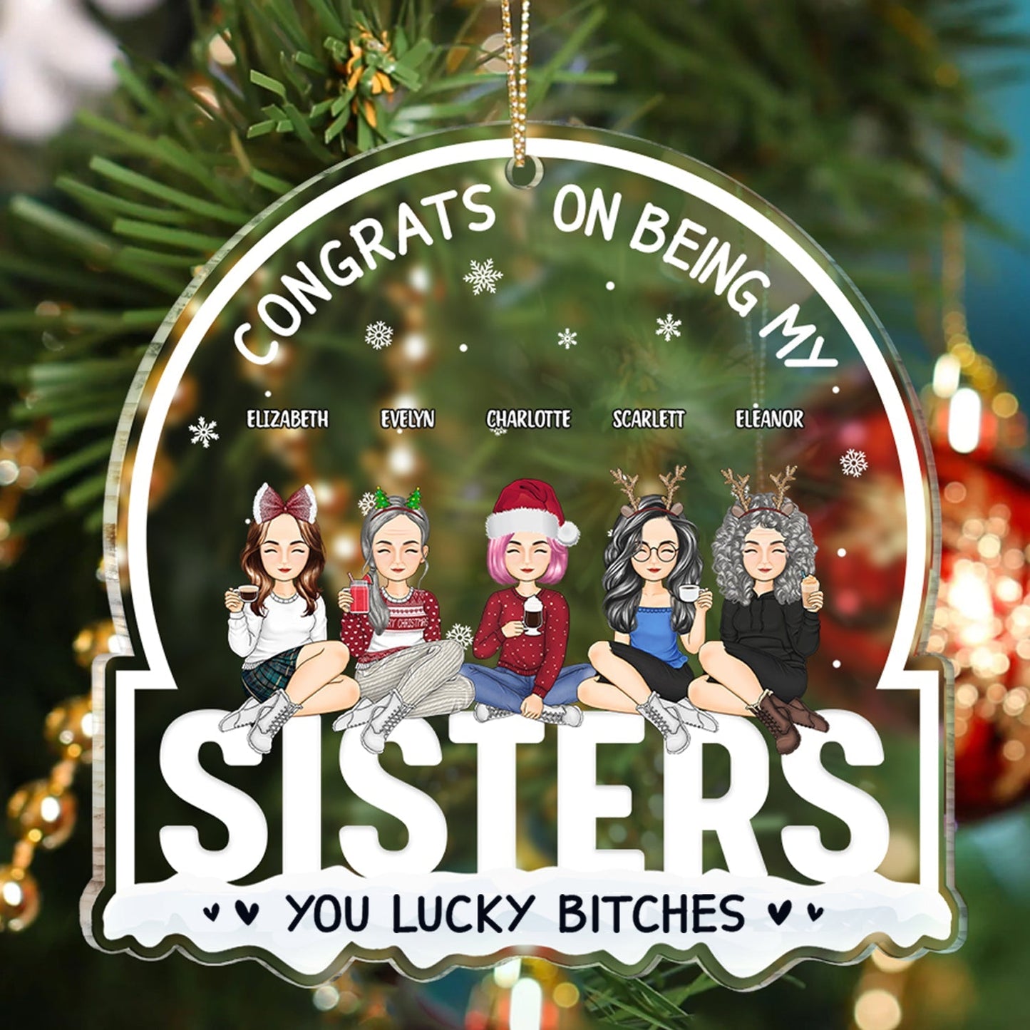 Congrats On Being My Best Friends - Personalized Ornament