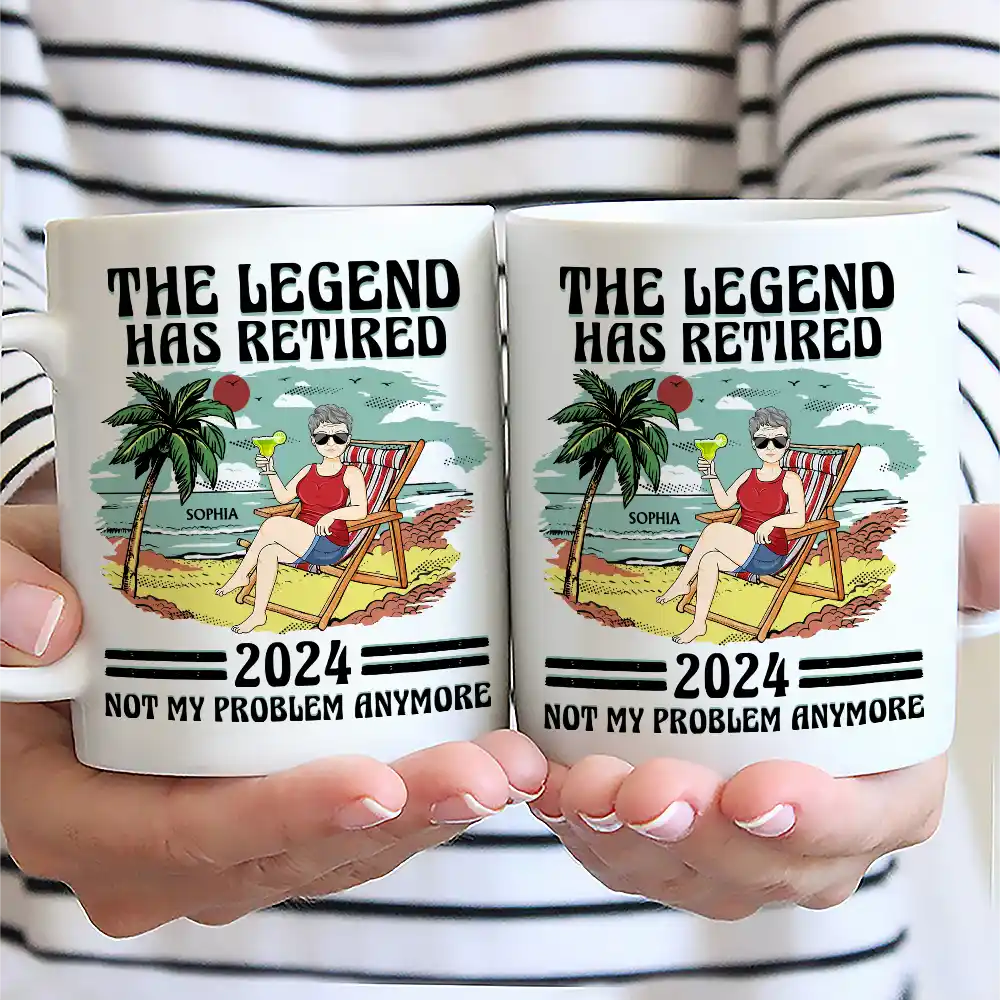Personalized 'The Legend Has Retired, Not My Problem Anymore' Mug