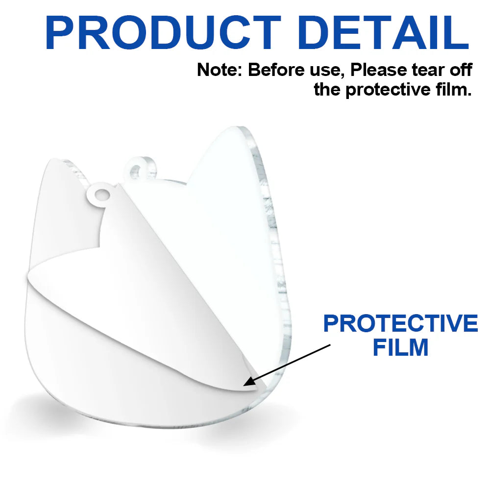 Heartfelt Personalized 'Meowy Catmas Cat Mom' Acrylic Christmas Ornament