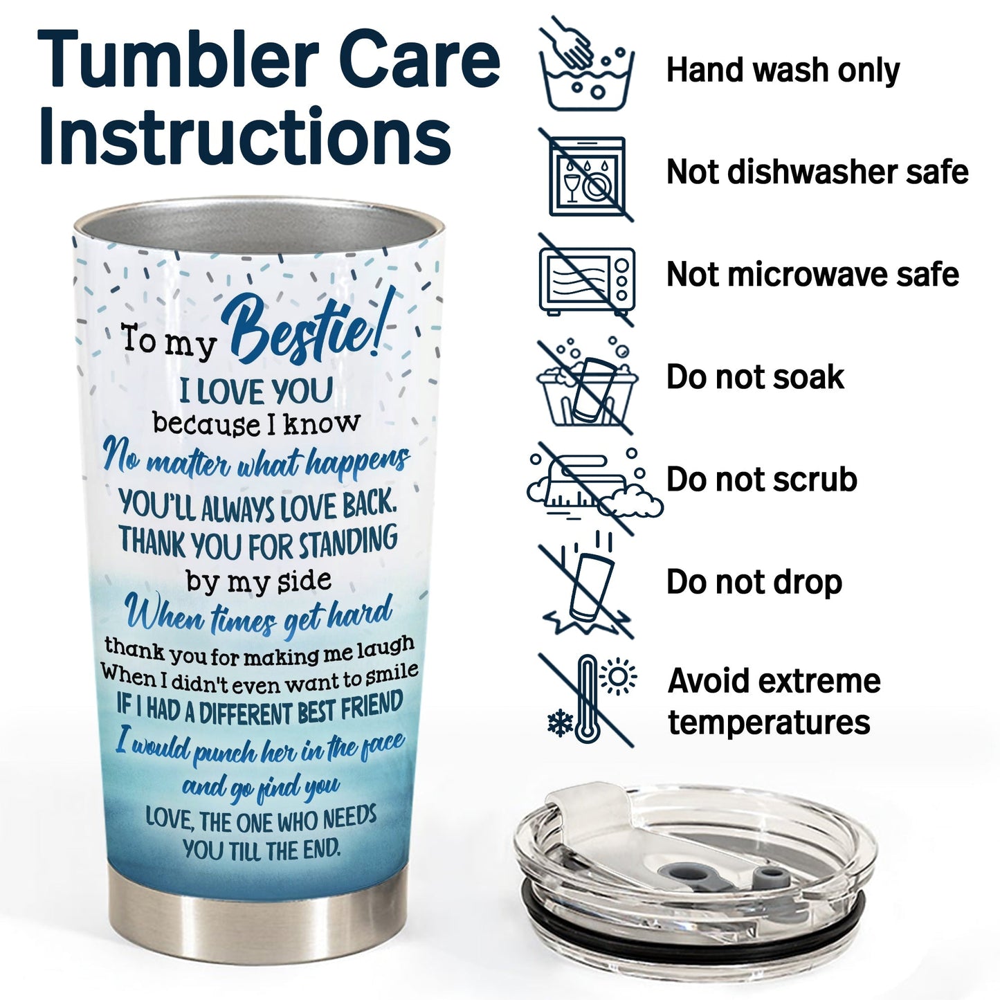 Thank You For Standing By Me - Personalized Custom Tumbler