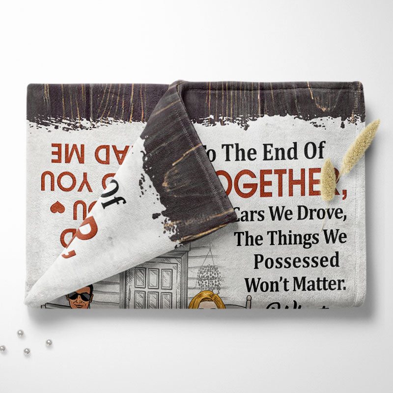 Personalized Couple Blanket: 'The Day I Met You' Romantic Keepsake