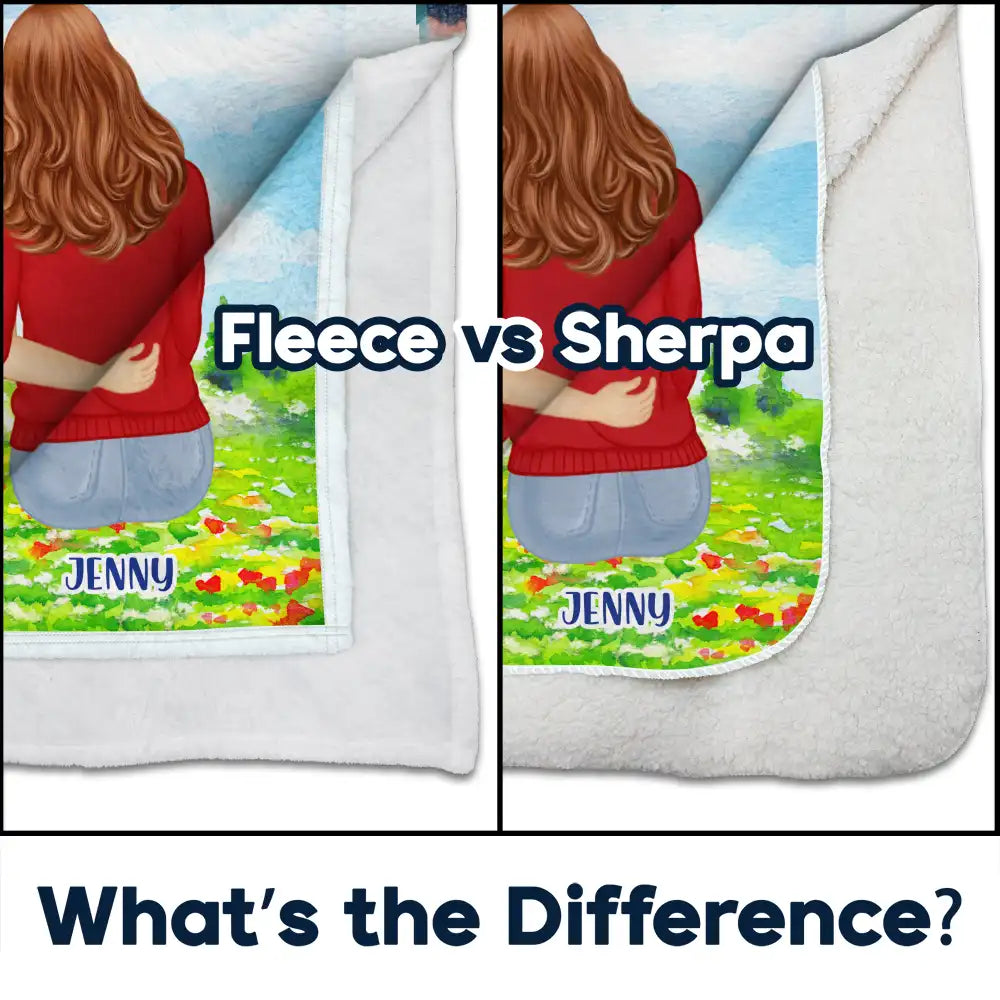 Personalized 'A Hug From Me To You' Blanket for Sister & Bestie