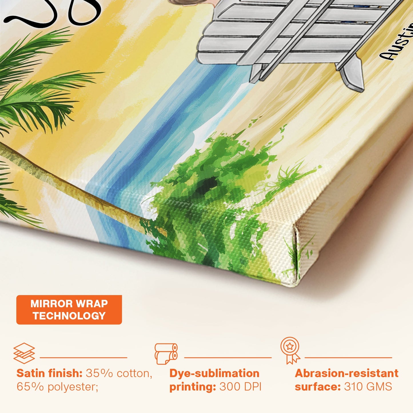 Personalized 'You & Me We Got This' Beach Sunset Canvas Art for Couples