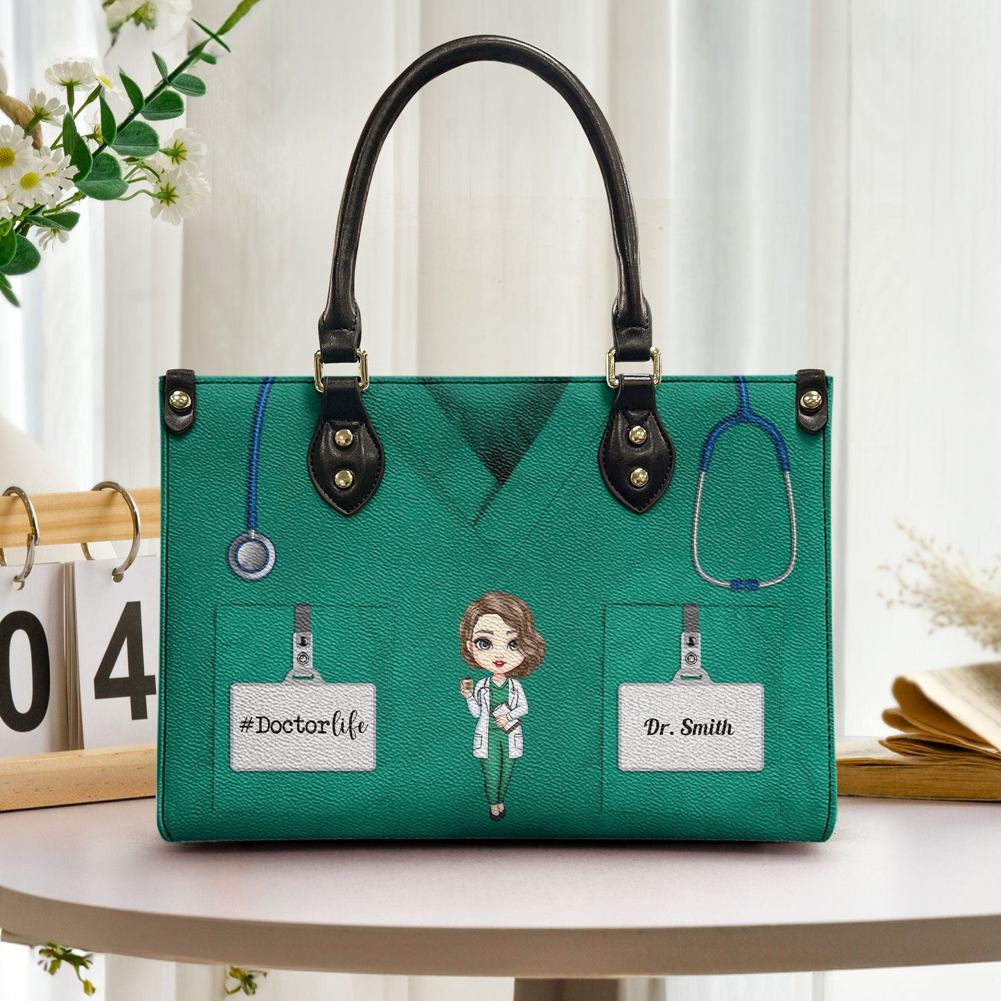 Custom Doctor Scrub Handbag - Personalized Gift for Nurses & Medics