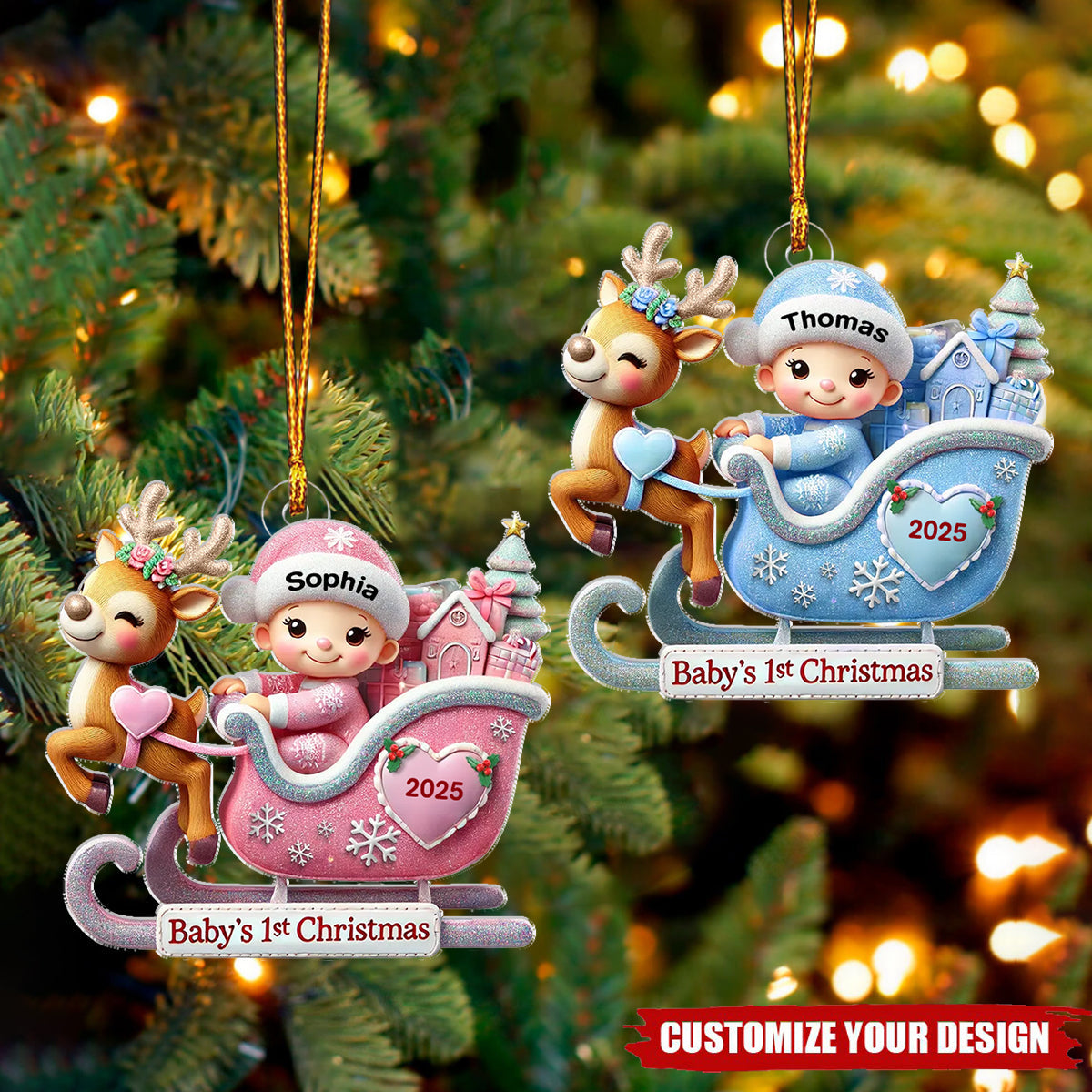 Personalized Baby’s First Christmas Ornament - Cherish the Precious Moments