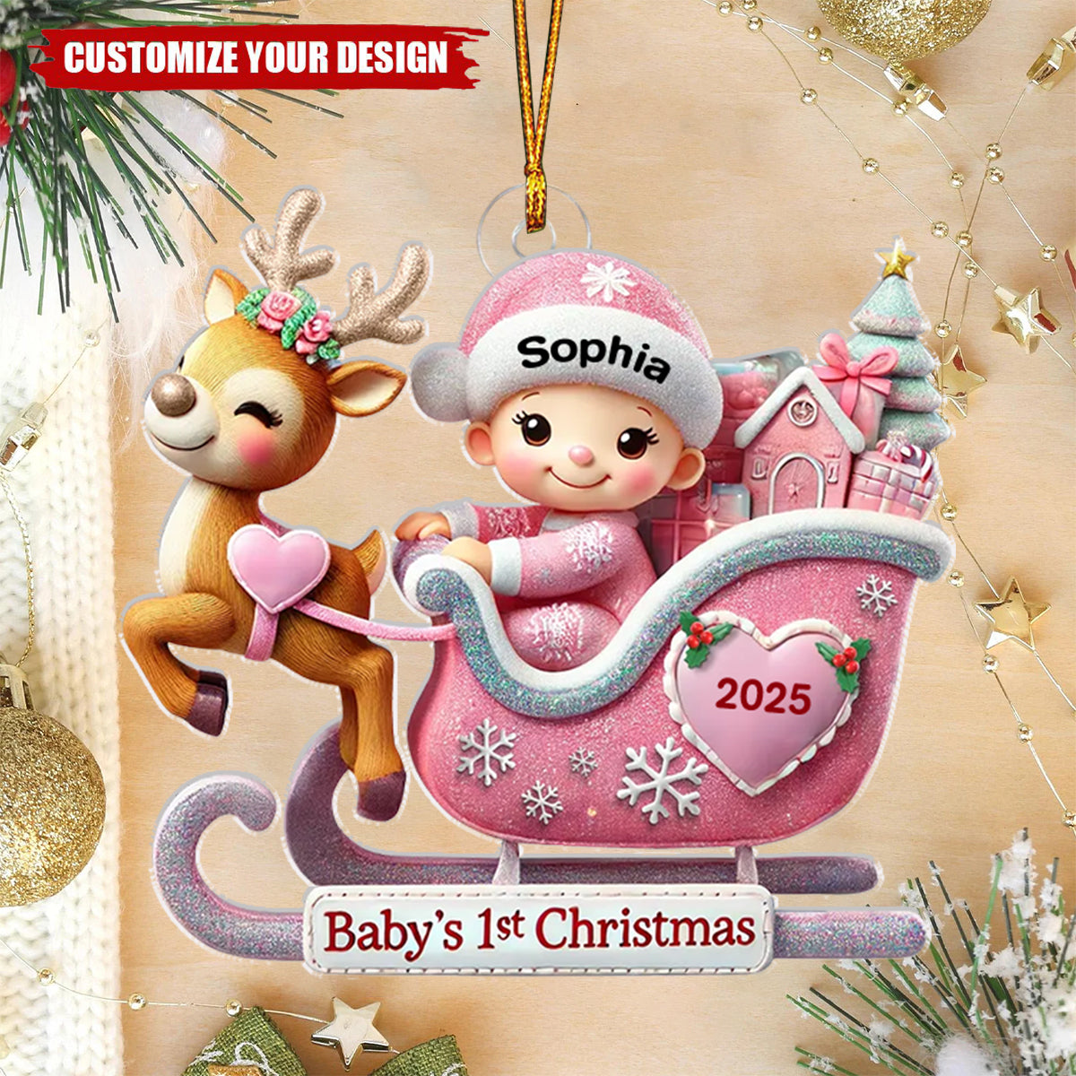 Personalized Baby’s First Christmas Ornament - Cherish the Precious Moments