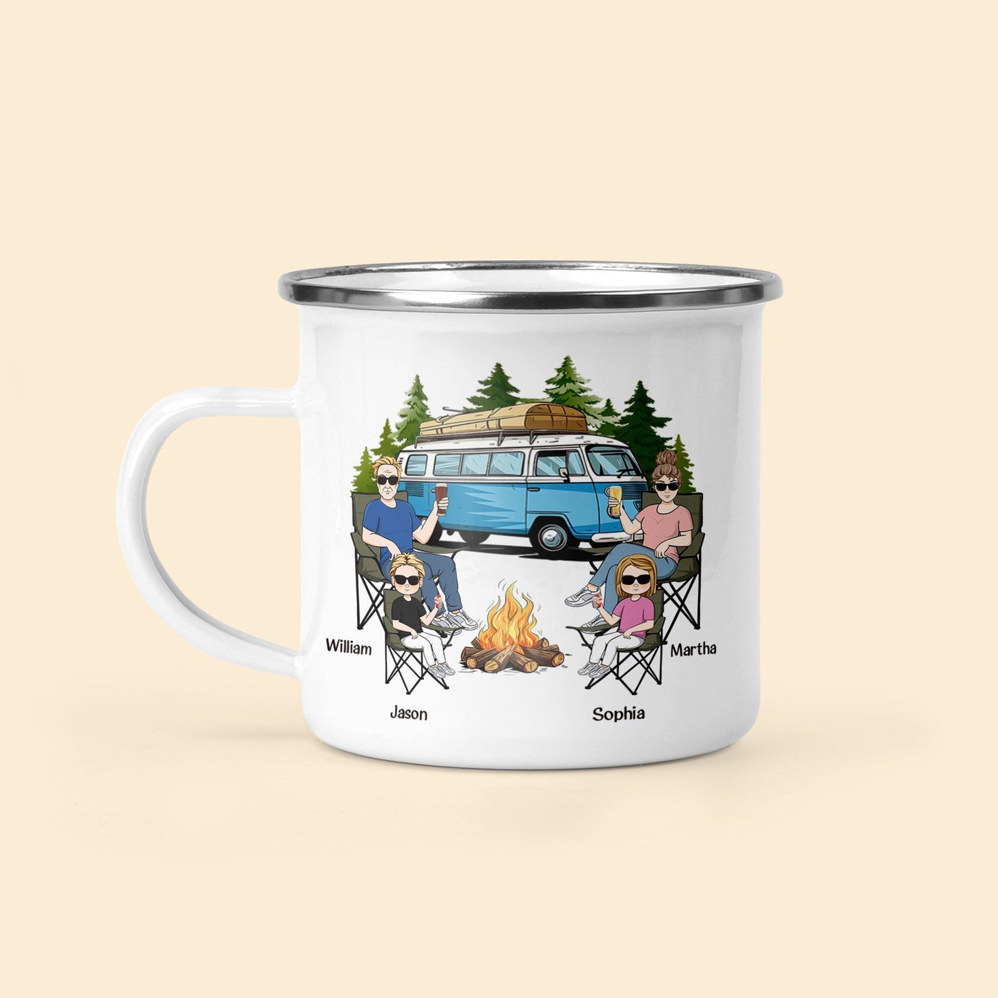 Custom Family Camping Mug: Making Memories One Campsite At A Time