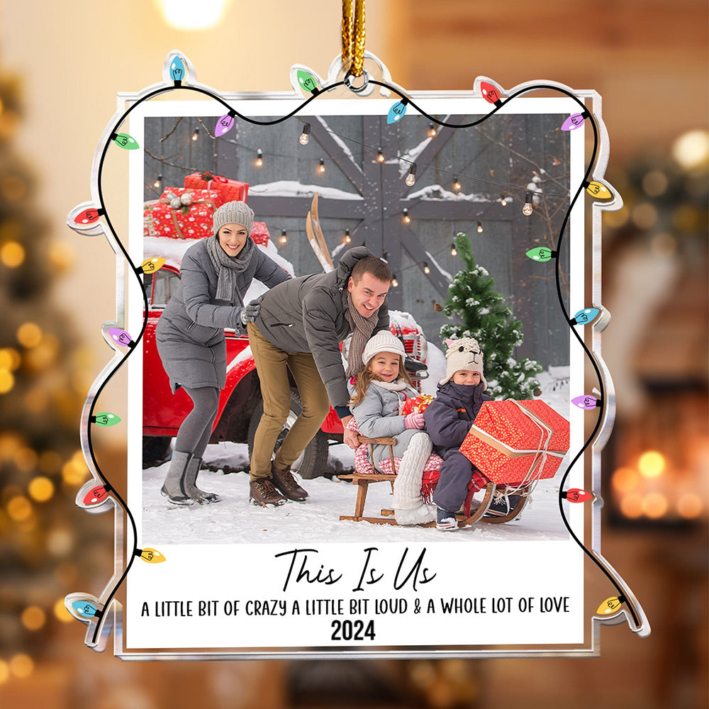 Personalized 'This Is Us' Family Photo Ornament - Heartfelt Christmas Keepsake