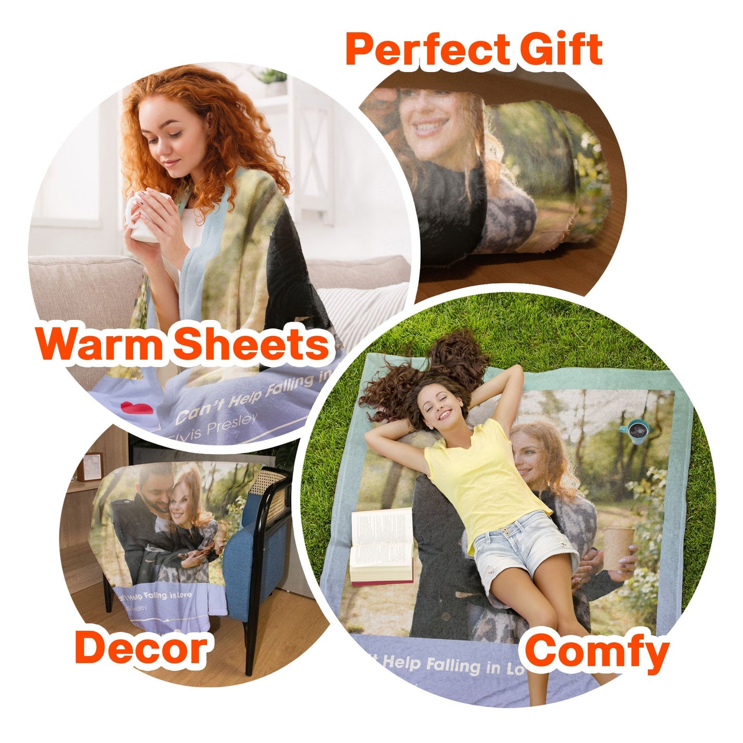 Customized Blanket With Your Favorite Song - Personalized Photo Blanket