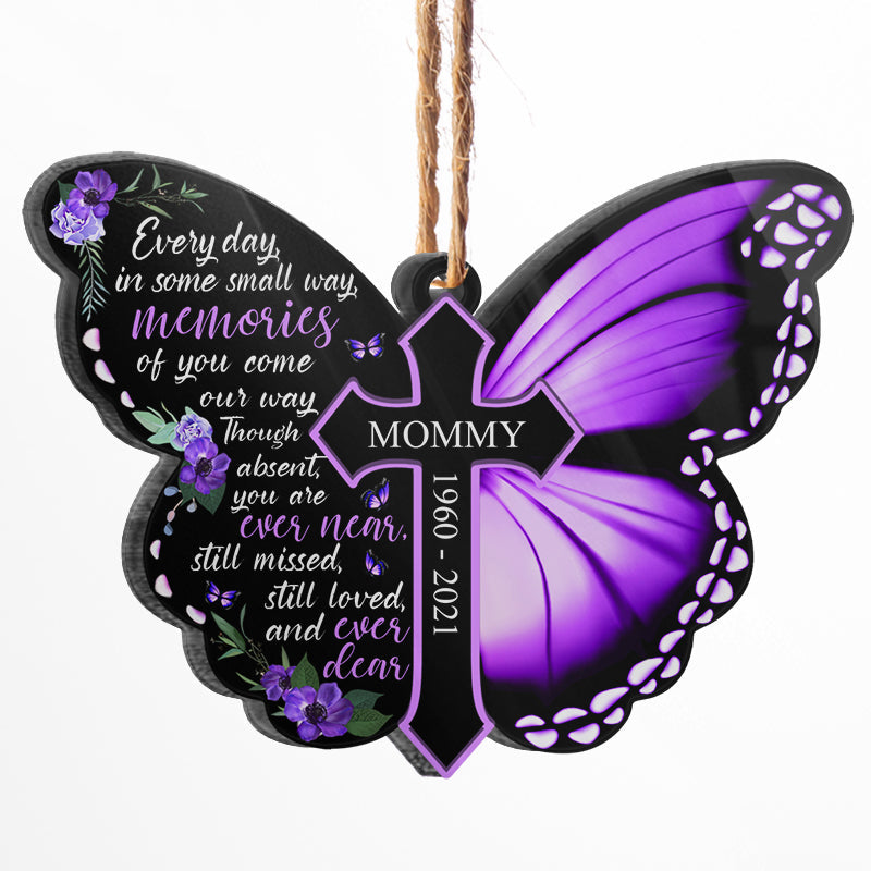 Personalized Butterfly Memorial For Loved One Ornament - Still Missed, Still Loved