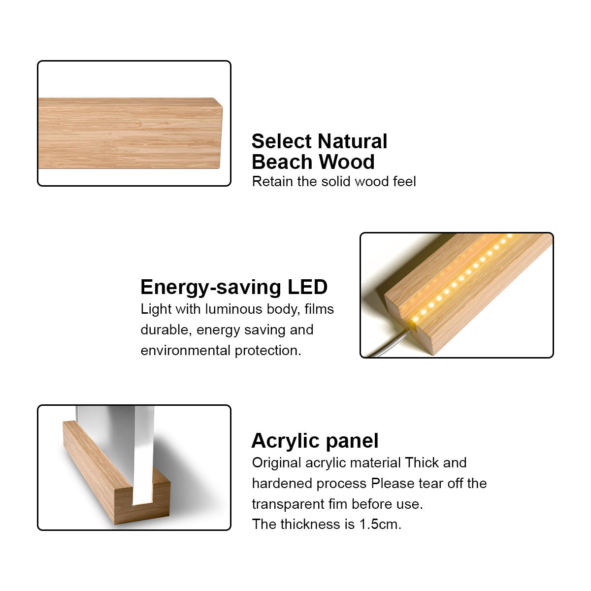 Heartfelt Personalized Family Beach LED Night Light - Custom Couple Gift