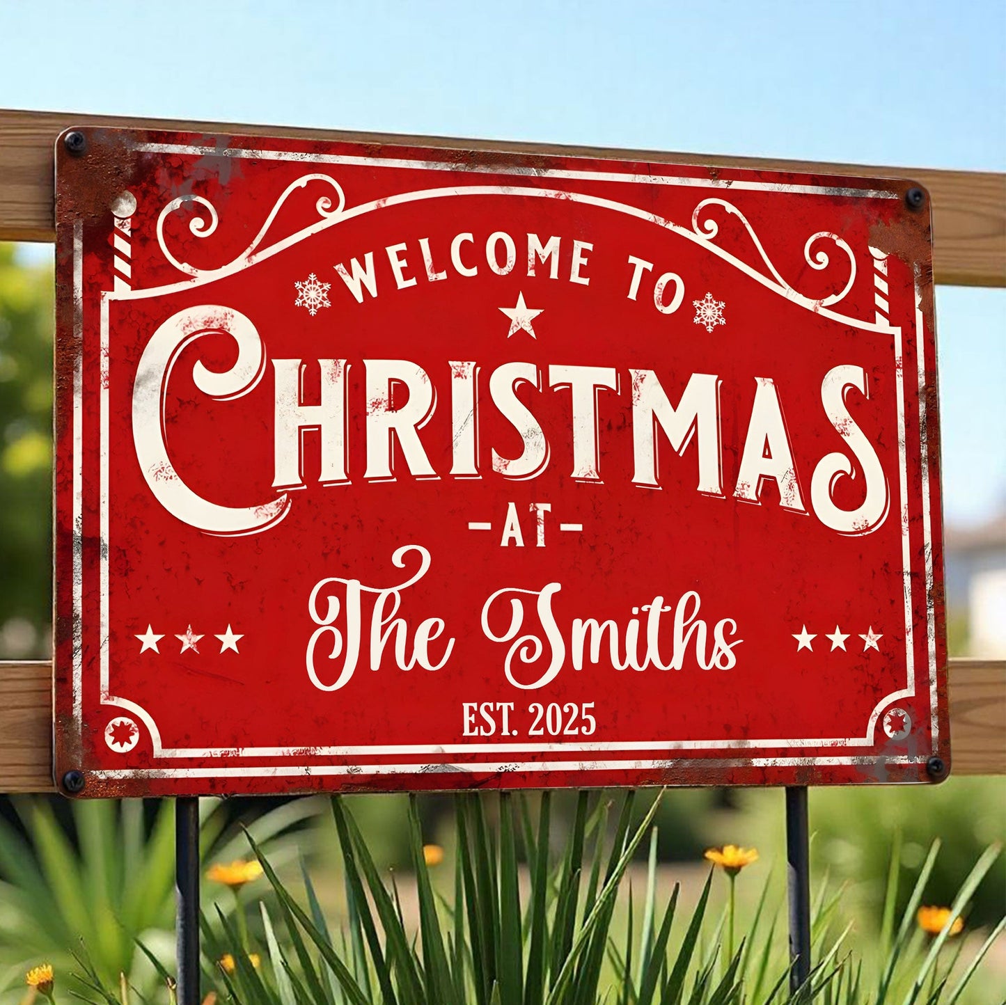 Personalized Sign - Welcome to Christmas