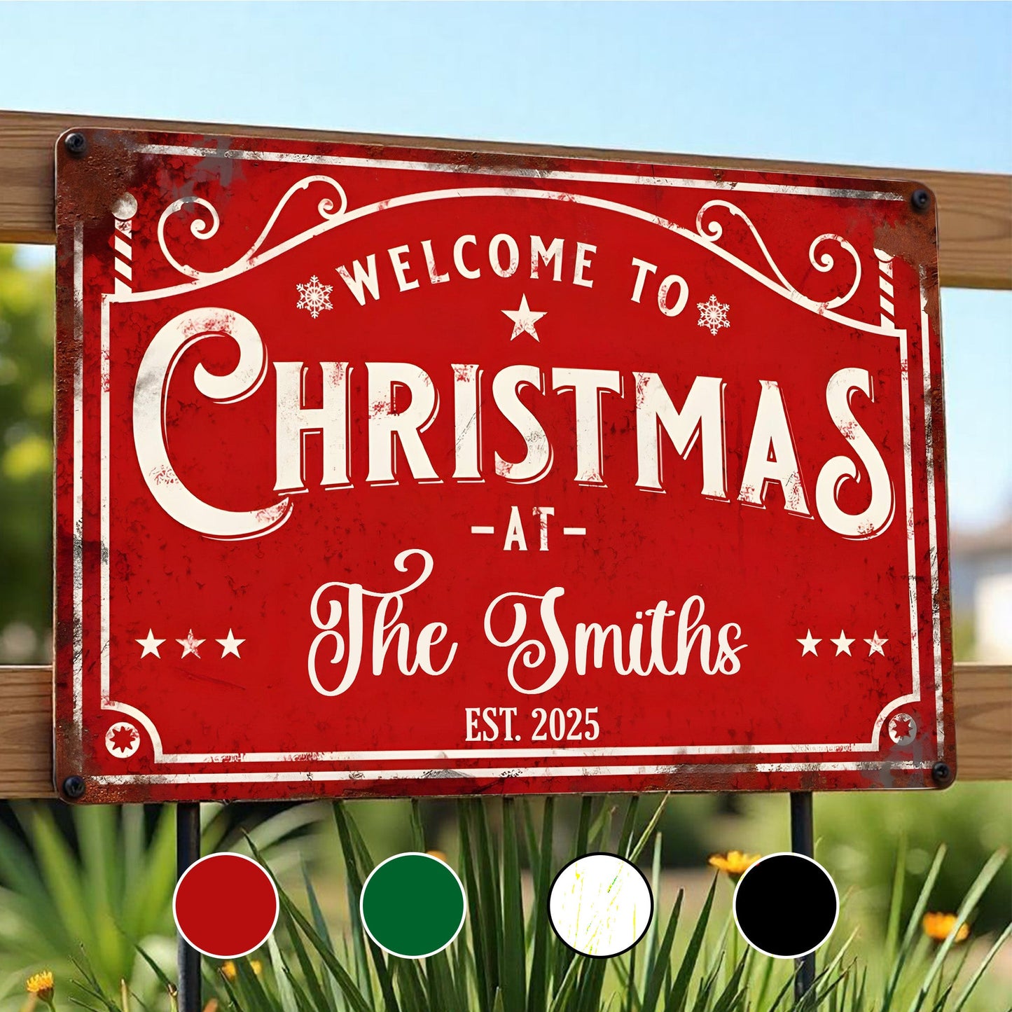 Personalized Sign - Welcome to Christmas