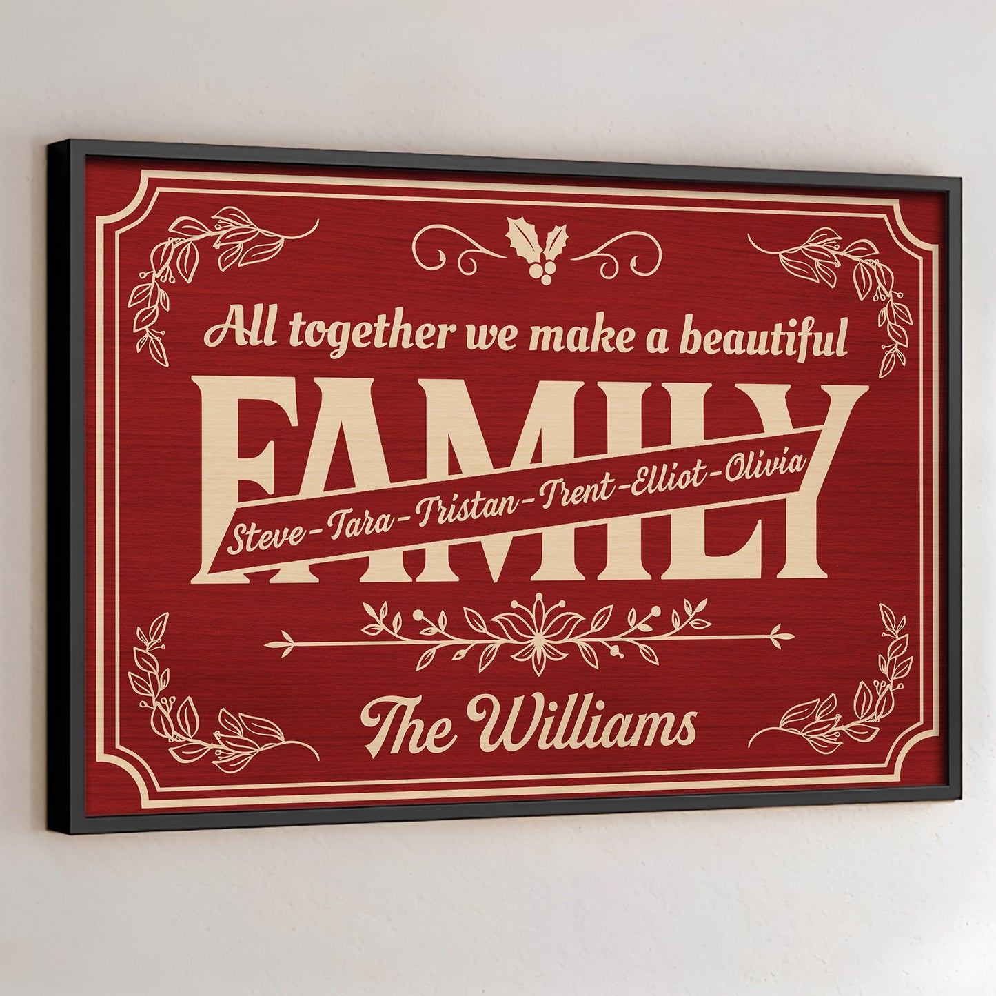 All Together We Make A Beautiful Family, Floral Design