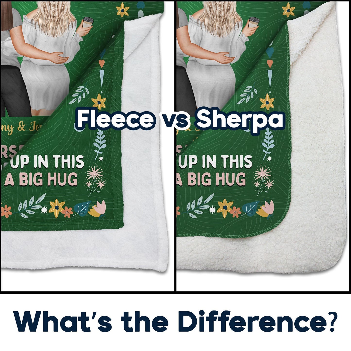 Personalized "To My Bestie" Blanket | Custom Hug Gift for Best Friends