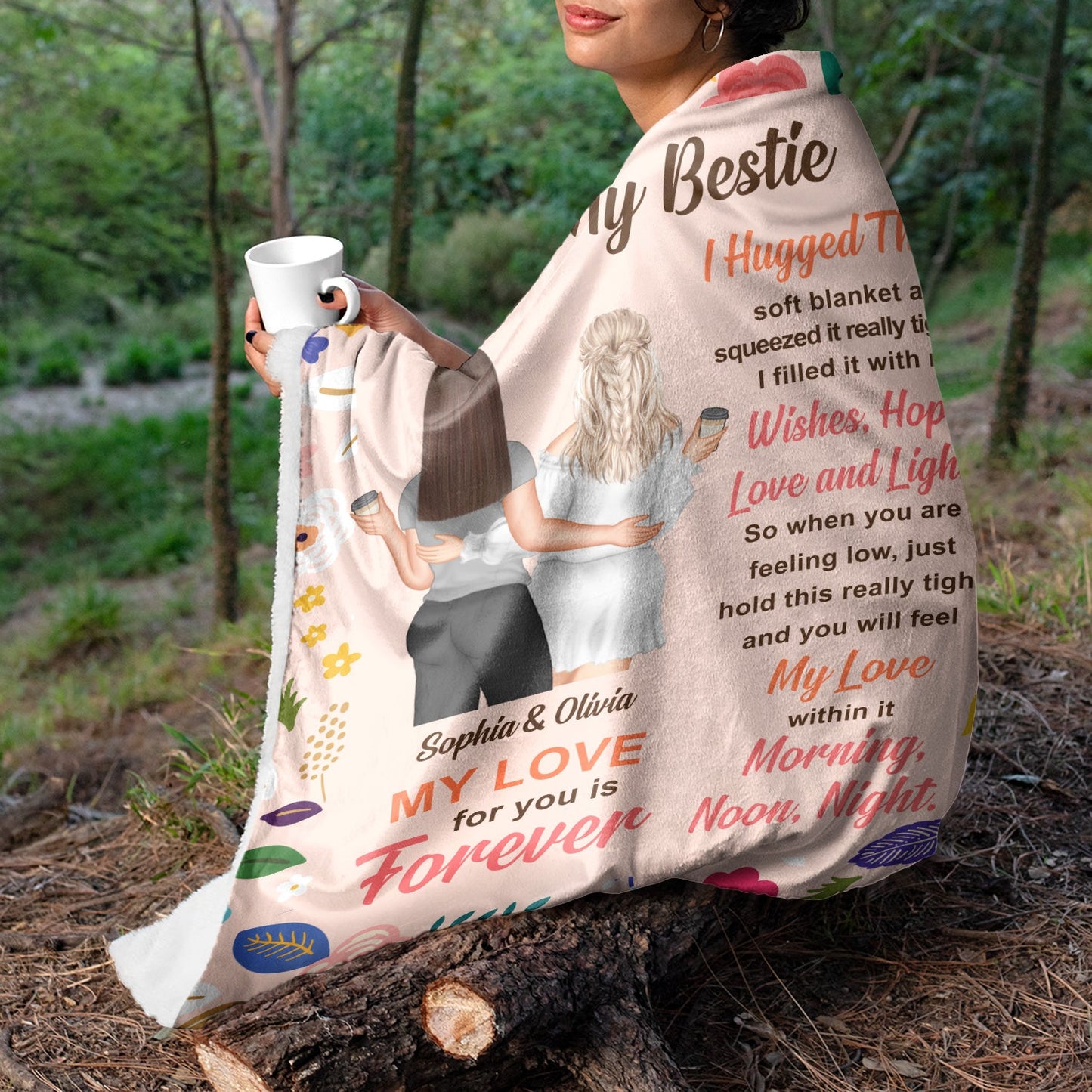 Heartfelt Custom 'My Love Within It' Blanket Gift for Sister & Friends