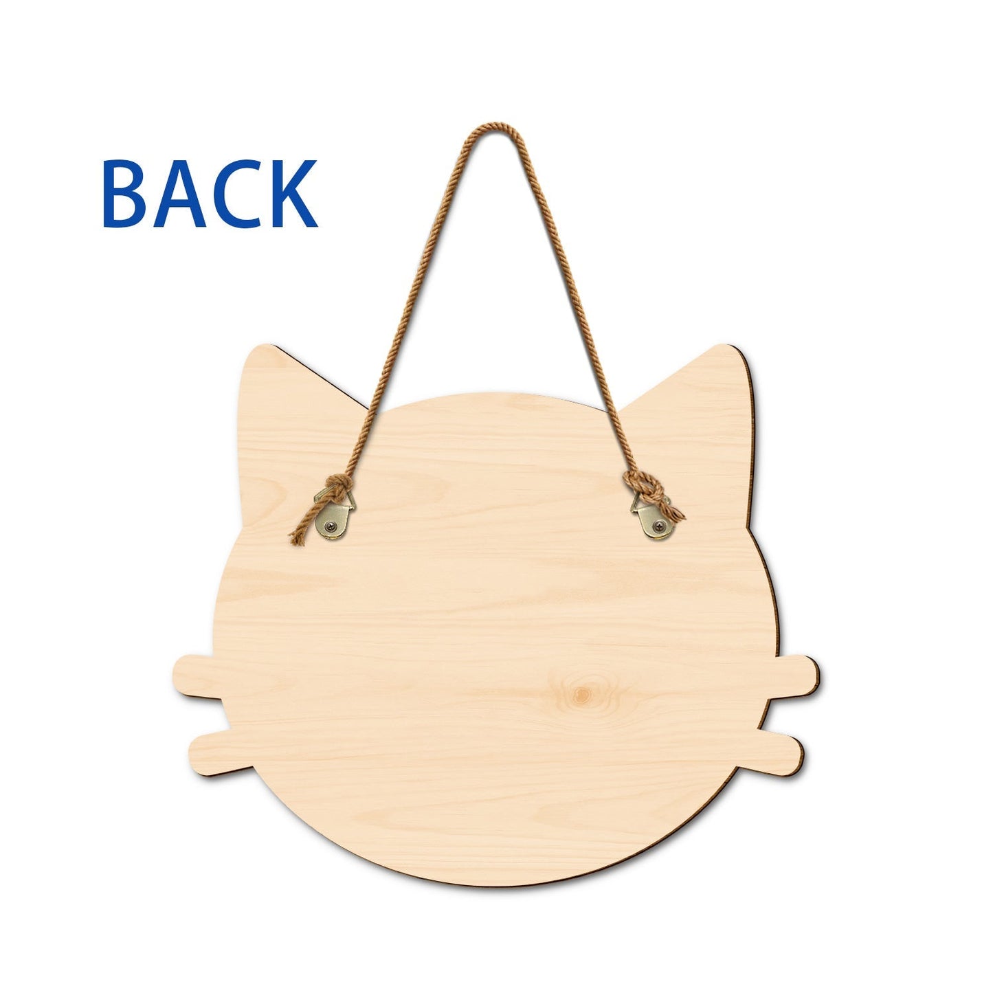 Custom Cat Lovers Wood Sign - 'Keep Door Closed, Cats Planning Escape!'