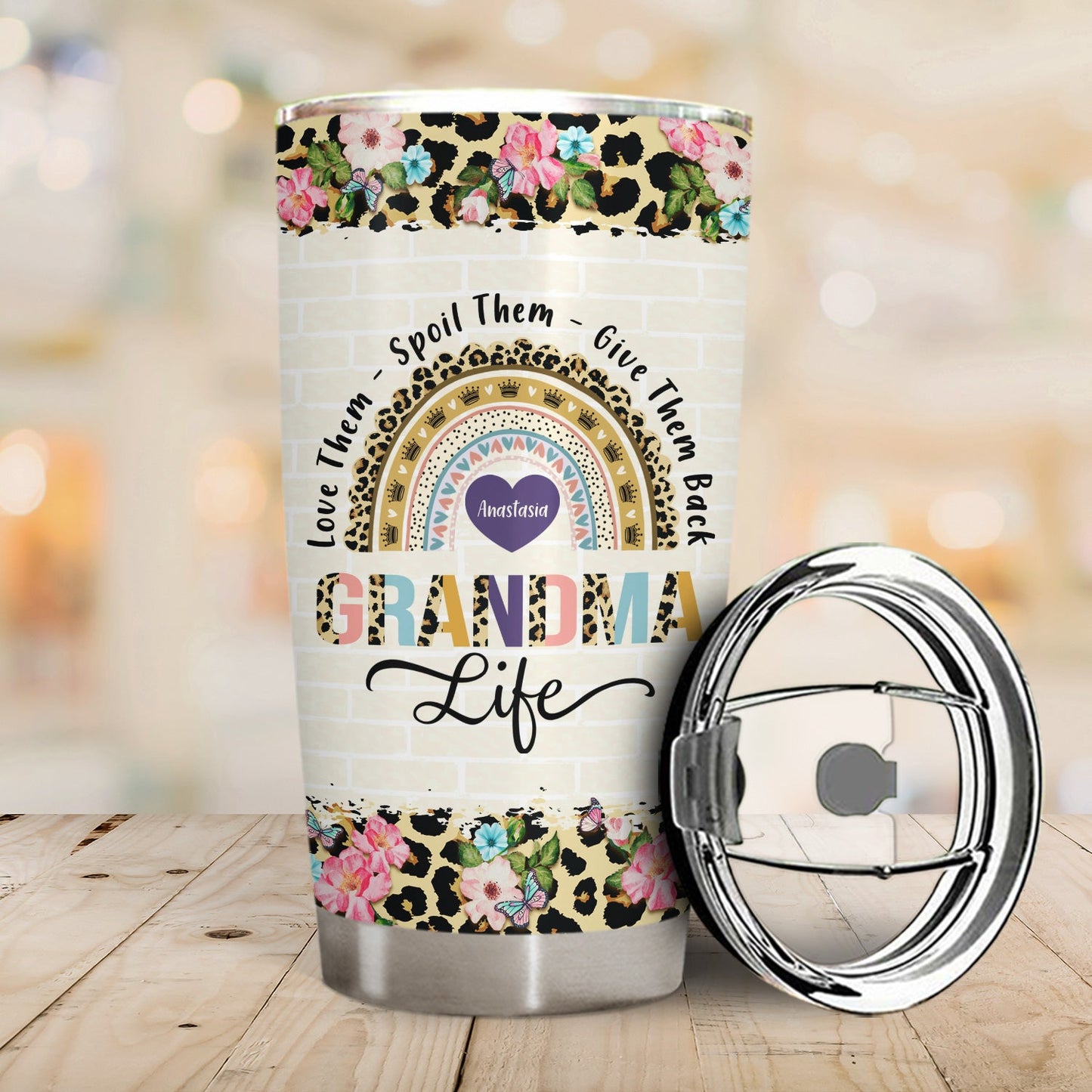 Heartfelt Personalized "Grandma Life" Tumbler for Grandmas & Nanas