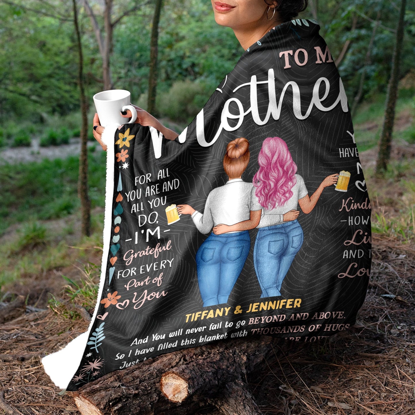 Custom 'To My Mommy' Blanket - Heartfelt Personalized Gift for Mom & Daughter