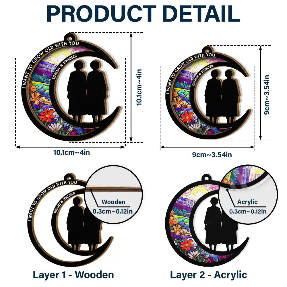 Personalized 'Till Our Last Breath' Suncatcher for Couples - Romantic Keepsake