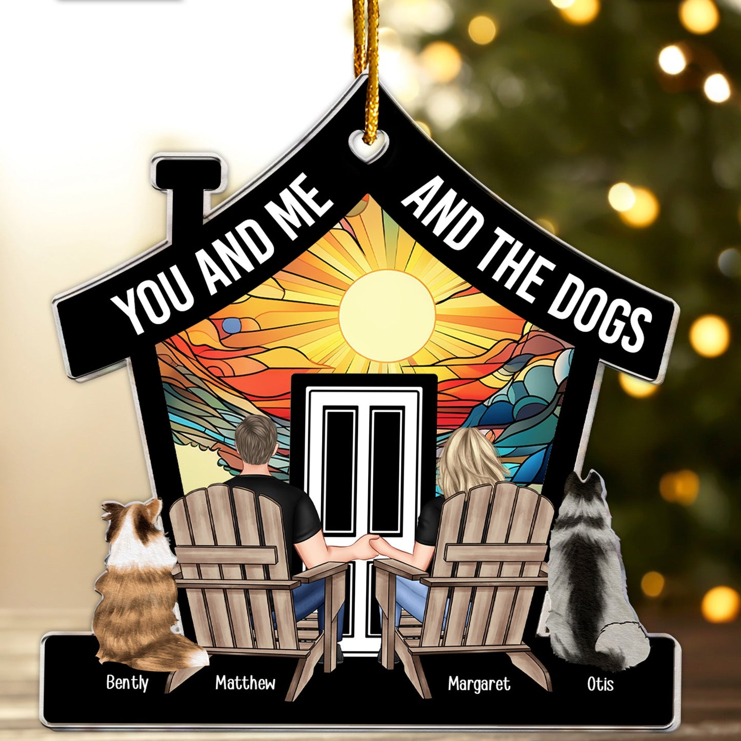 Heartfelt Personalized "First Christmas In Our New Home" Couple & Pet Ornament