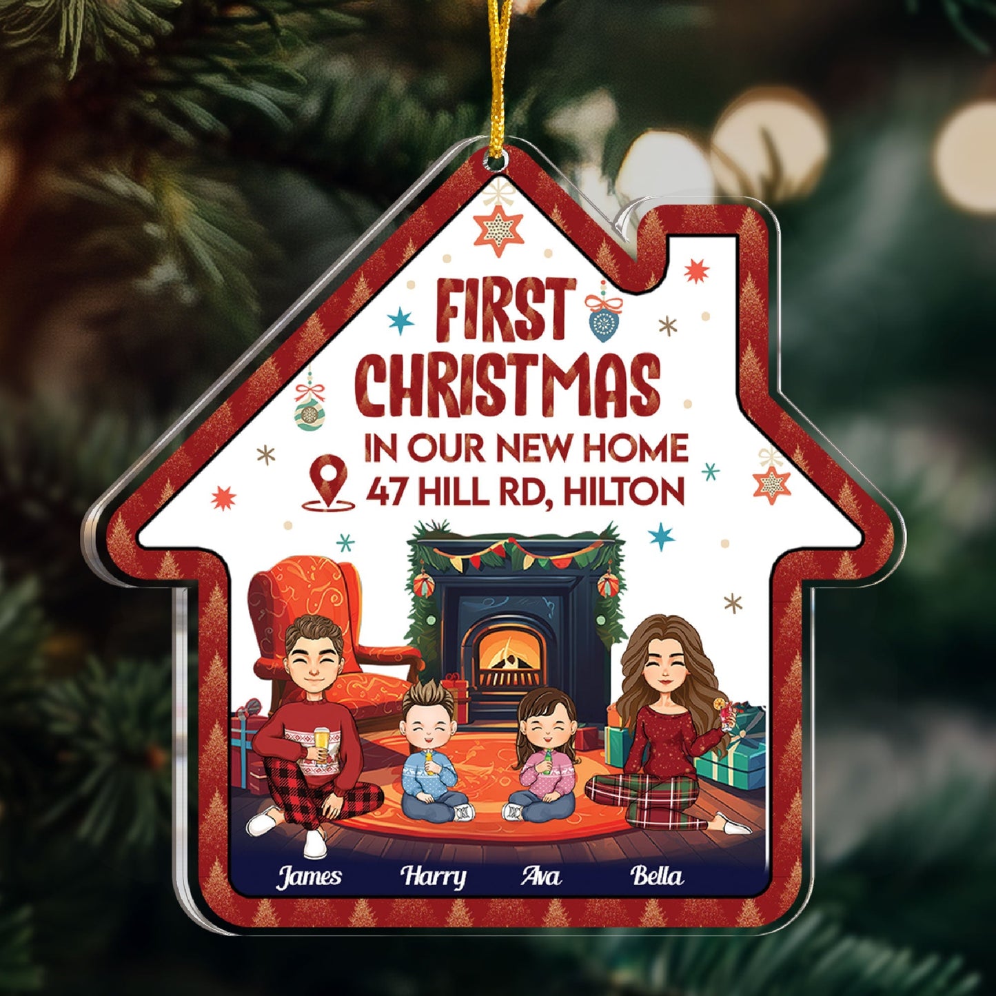 Heartfelt Personalized 'First Christmas In Our New Home' Keepsake Ornament