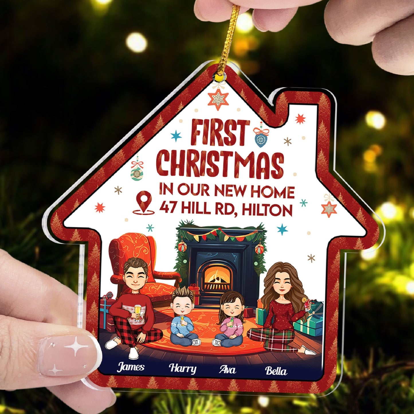 Heartfelt Personalized 'First Christmas In Our New Home' Keepsake Ornament