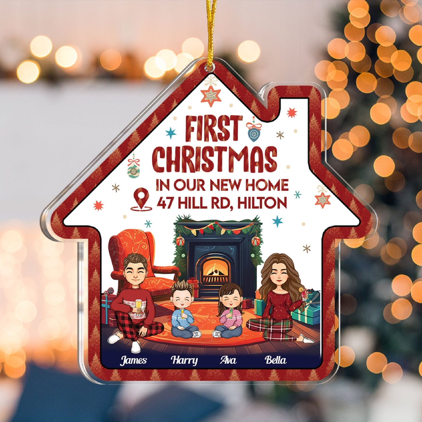 Heartfelt Personalized 'First Christmas In Our New Home' Keepsake Ornament