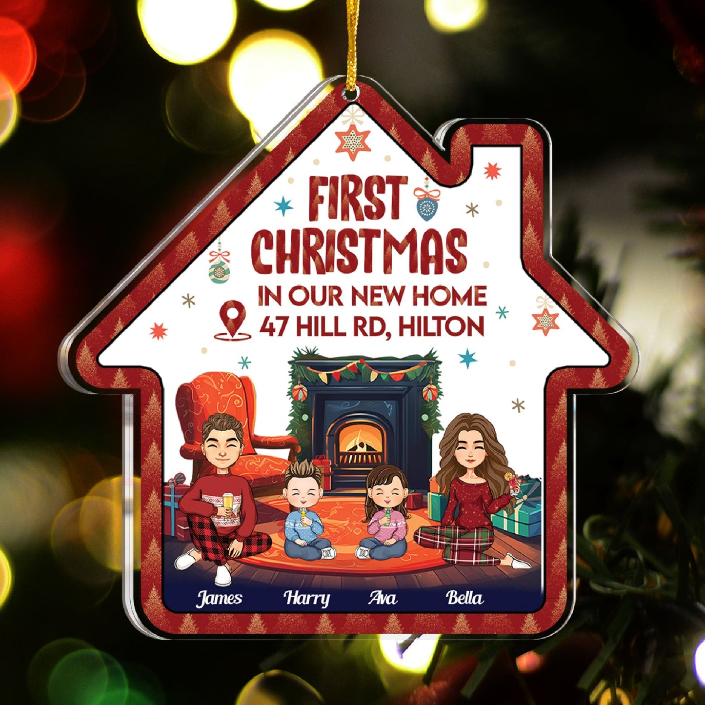 Heartfelt Personalized 'First Christmas In Our New Home' Keepsake Ornament