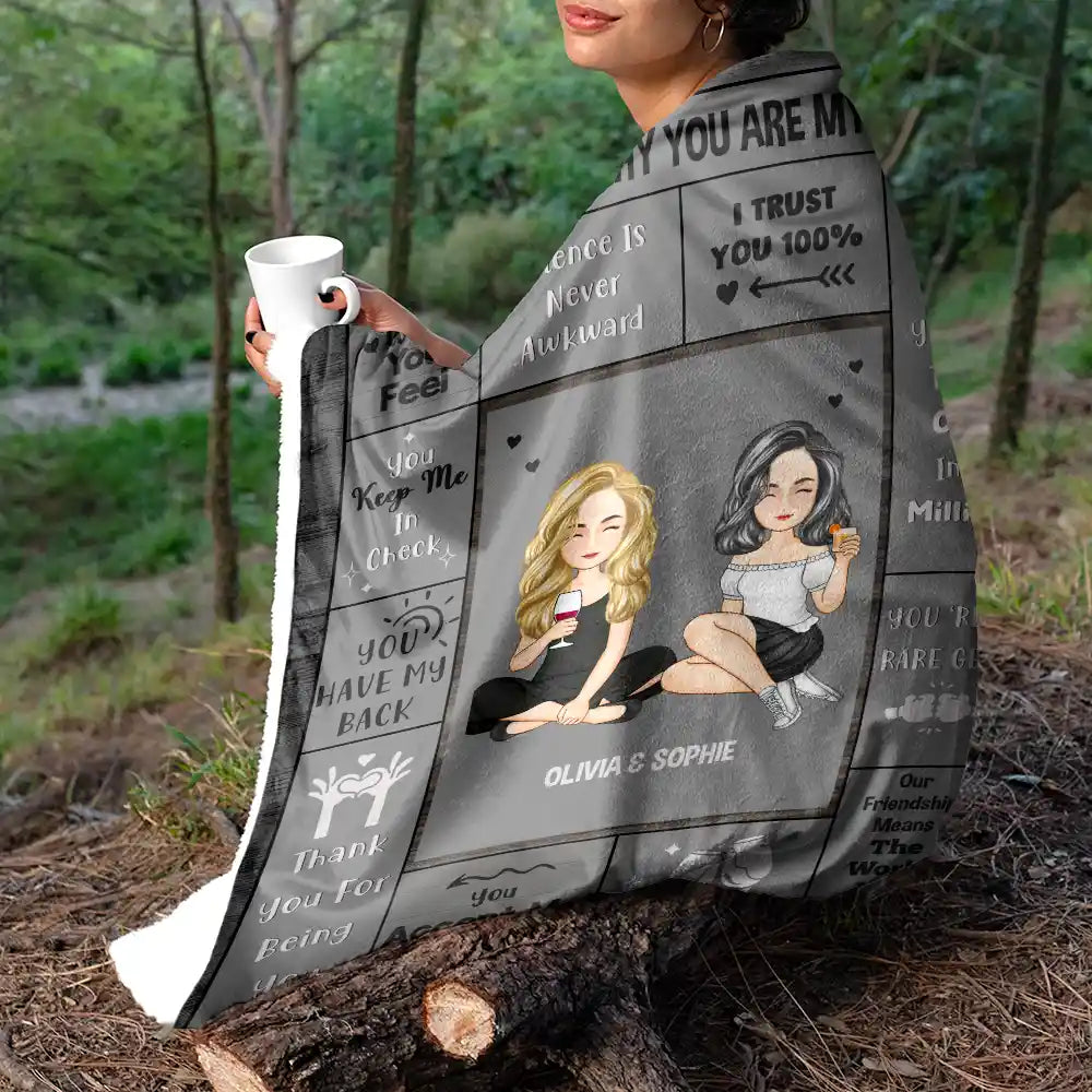 10 REASONS WHY YOU ARE MY BESTIE - Personalized Blanket