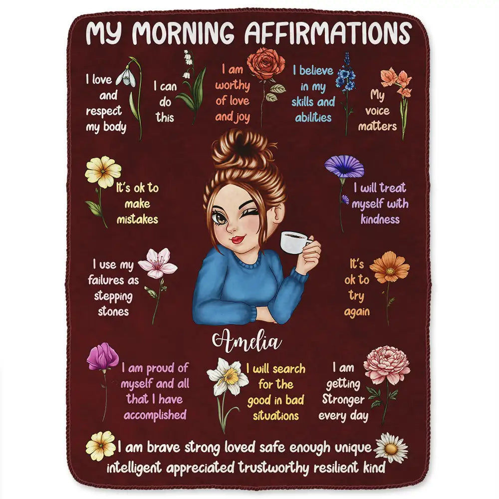 Personalized Morning Affirmations Blanket: Start Your Day with Confidence (and a Cozy Hug)