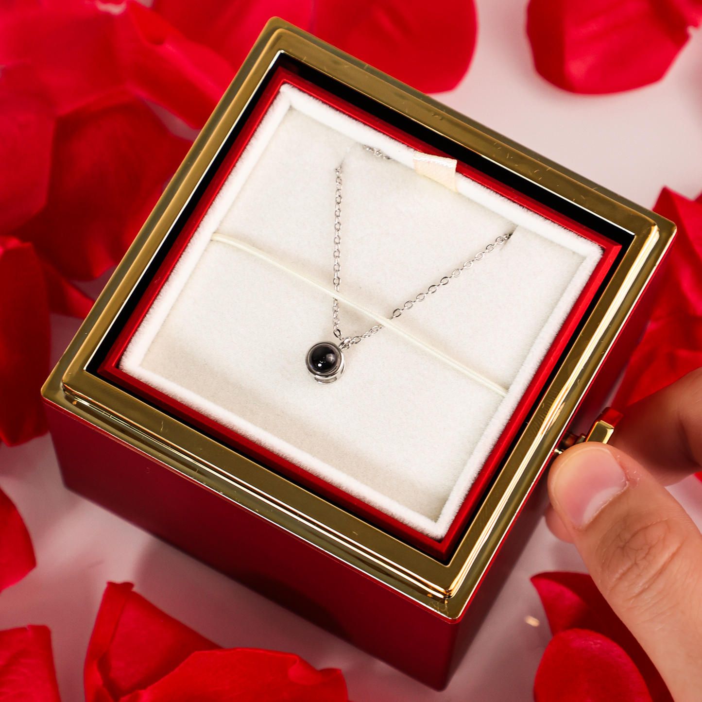 Personalized Photo Projection Necklace: A Hidden Photo Keepsake for Her