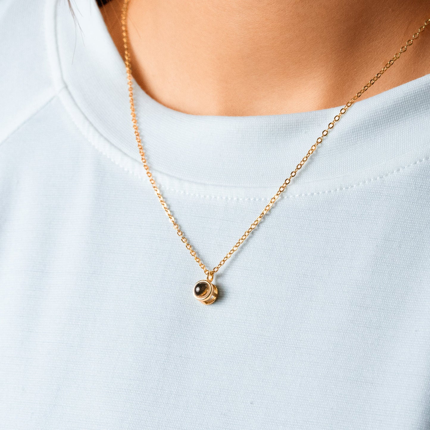 Custom Photo Projection Necklace for Mom, Grandma, Daughter - Keepsake Gift