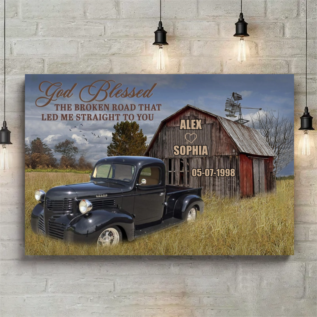 Custom "All of Me Loves All of You" Couples Canvas Art - Anniversary Gift