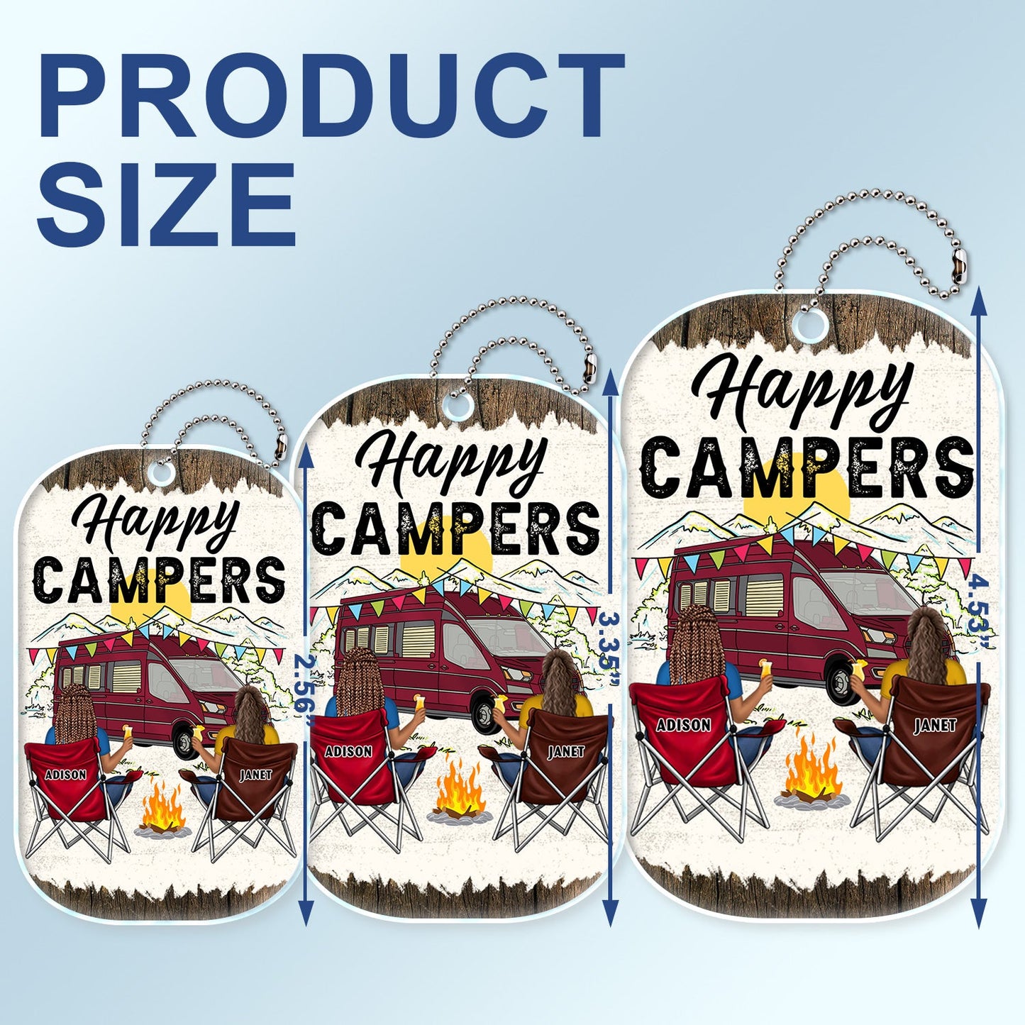 Custom 'Home Is Where We Park It' Camping Car Hanger for Couples