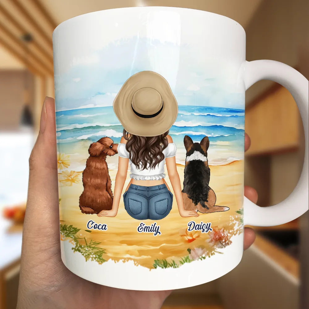Personalized 'All I Need Is My Dog & The Beach' Mug for Dog & Beach Lovers